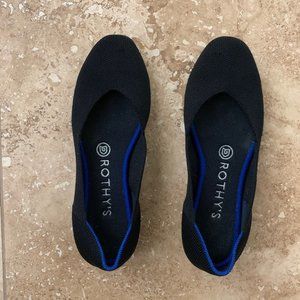 Rothy's Black and Blue Flats